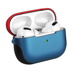 Apple Airpods Pro Case Zore Shockproof Silicon Blue-Red