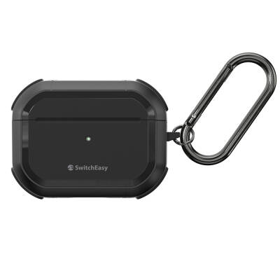 Apple Airpods Pro 2 Kılıf Airbag Korumalı Ultra Sağlam Lisanslı Switcheasy Defender Kapak Siyah