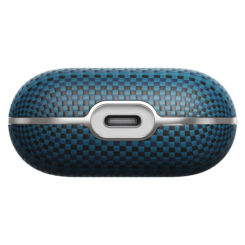 Apple Airpods Pro 2 Kılıf Aramid Fiber Pitaka Tactile Woven Sunset-Moonrise Serisi Sunset Kapak - 9