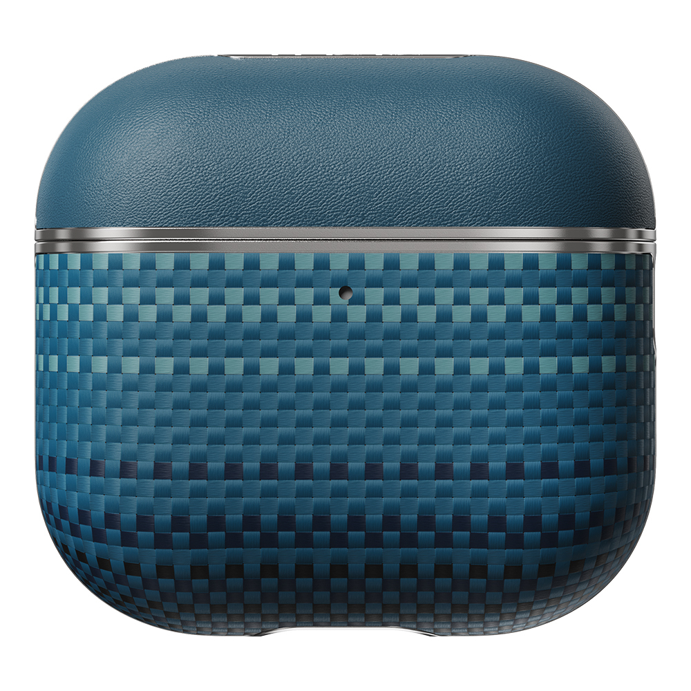 Apple Airpods Pro 2 Kılıf Aramid Fiber Pitaka Tactile Woven Sunset-Moonrise Serisi Sunset Kapak - 10