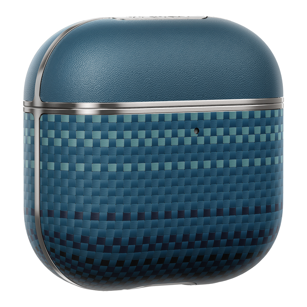 Apple Airpods Pro 2 Kılıf Aramid Fiber Pitaka Tactile Woven Sunset-Moonrise Serisi Sunset Kapak - 11