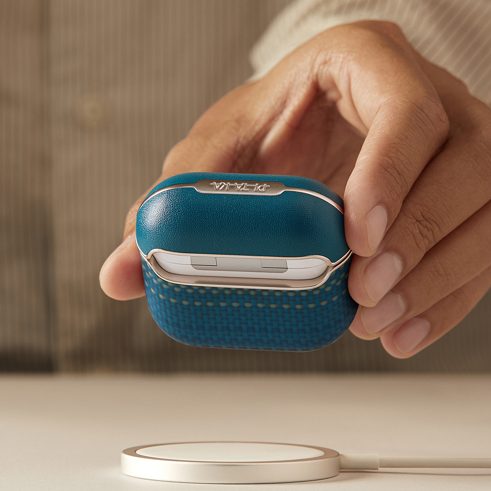 Apple Airpods Pro 2 Kılıf Aramid Fiber Pitaka Tactile Woven Sunset-Moonrise Serisi Sunset Kapak - 28