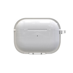 Apple Airpods Pro 2 Kılıf Şeffaf Kristal Silikon Zore Airbag 14 Kılıf Renksiz