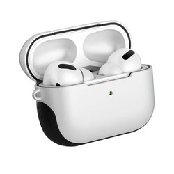 Apple Airpods Pro Kılıf Zore Shockproof Silikon Beyaz
