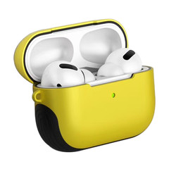 Apple Airpods Pro Kılıf Zore Shockproof Silikon Sarı