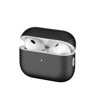 Apple Airpods Pro 2 Zore Airbag 43 600D Karbon Fiber Kulaklık Kılıfı Siyah