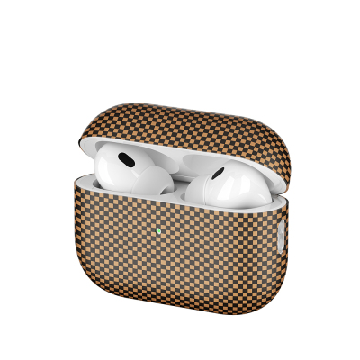 Apple Airpods Pro 2 Zore Airbag 43 600D Karbon Fiber Kulaklık Kılıfı Gold