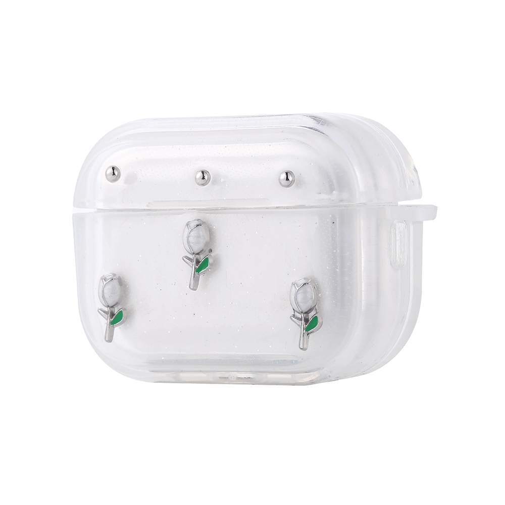 Apple Airpods Pro 2 Zore Airbag 44 Airbag Design Glitter Transparent Kutup Case - 2