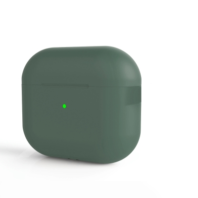 Apple Airpods Pro 2 Zore Standart Silikon Kılıf Koyu Yeşil