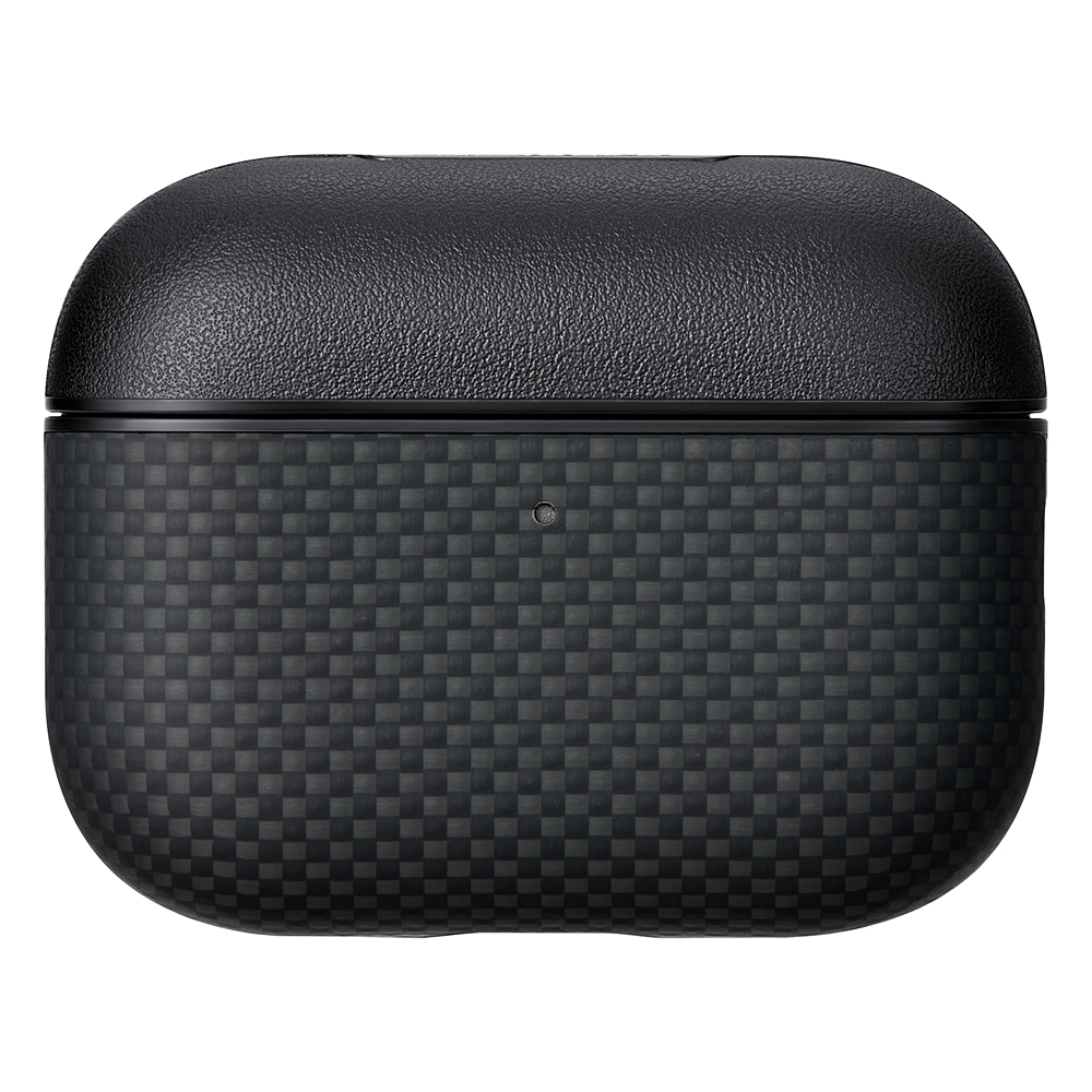 Apple Airpods Pro 3 Case 1500D Aramid Fiber Pitaka Ultra-Slim Classic Series Black-Grey Twill Cover - 2