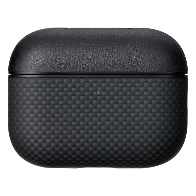 Apple Airpods Pro 3 Case 1500D Aramid Fiber Pitaka Ultra-Slim Classic Series Black-Grey Twill Cover Black-Grey