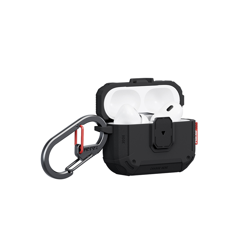 Apple Airpods Pro 3 Case Airbag Grooved Corner Lock Design, 360 Degree Protection Skinarma Mecha LE Case - 10