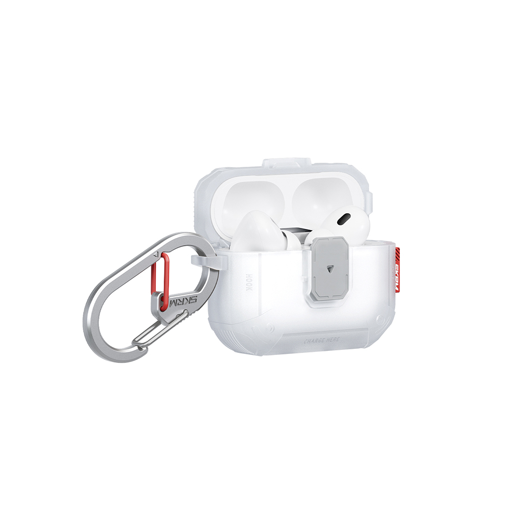 Apple Airpods Pro 3 Case Airbag Grooved Corner Lock Design, 360 Degree Protection Skinarma Mecha LE Case - 12