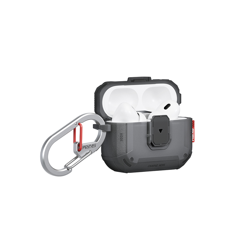 Apple Airpods Pro 3 Case Airbag Grooved Corner Lock Design, 360 Degree Protection Skinarma Mecha LE Case - 15