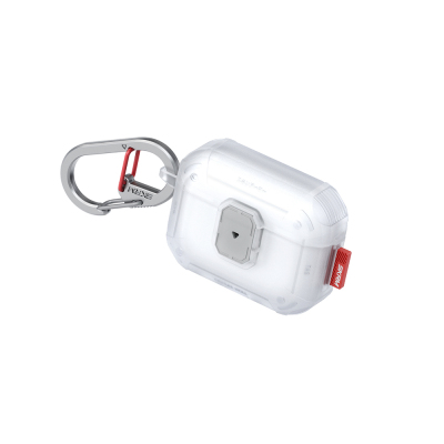 Apple Airpods Pro 3 Case Airbag Grooved Corner Lock Design, 360 Degree Protection Skinarma Mecha LE Case Şeffaf