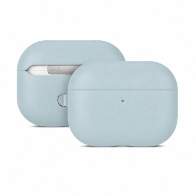 Apple AirPods Pro 3 Case M-Safe Charging Enabled Mutural Yahu Series Leather Design Cover Blue