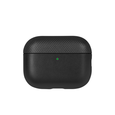 Apple AirPods Pro 3 Case with Qi M-Safe Charging, Native Union Classic Series Faux Leather Cover Black