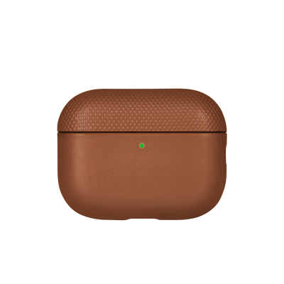 Apple AirPods Pro 3 Case with Qi M-Safe Charging, Native Union Classic Series Faux Leather Cover Brown