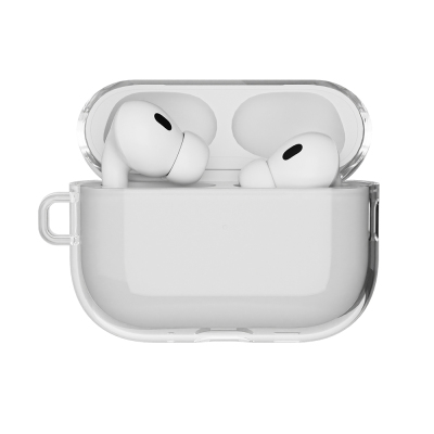 Apple AirPods Pro 3 Kılıf M-Safe Şarj Özellikli Mutural Ice Colour Serisi Silikon Kapak Beyaz