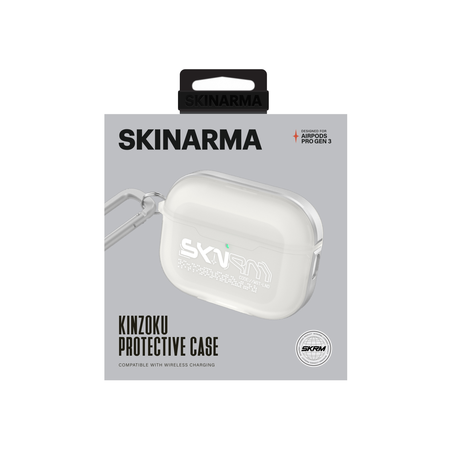 Apple Airpods Pro 3 Kılıf Skinarma Transparan Mat Tasarım Kinzoku Kılıf - 5