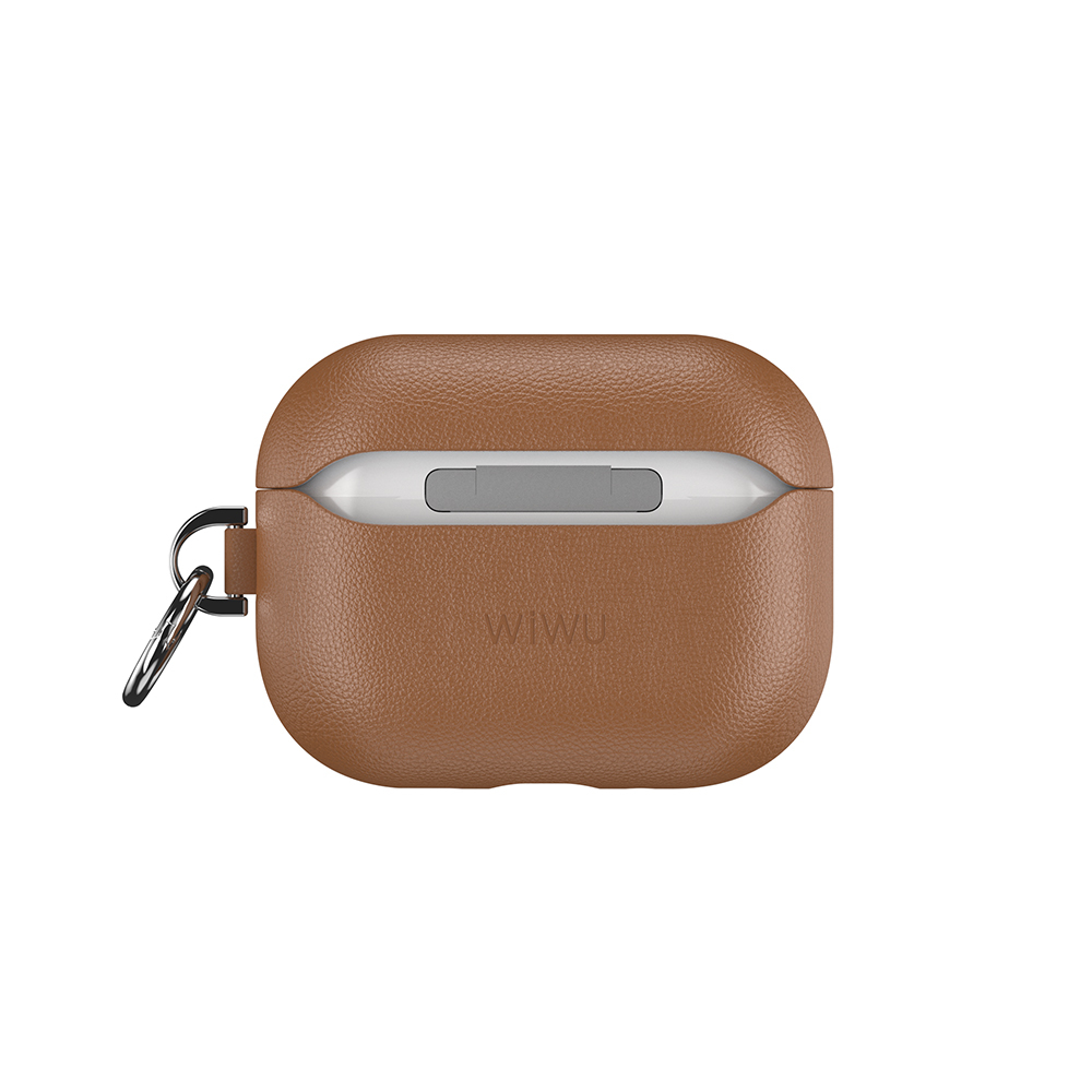 Apple AirPods Pro 3 Wiwu HC-201 Fingerprint-Resistant Leather Case - 8