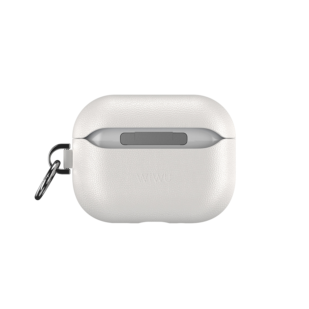 Apple AirPods Pro 3 Wiwu HC-201 Parmak İzi Bırakmayan Deri Kılıf - 12