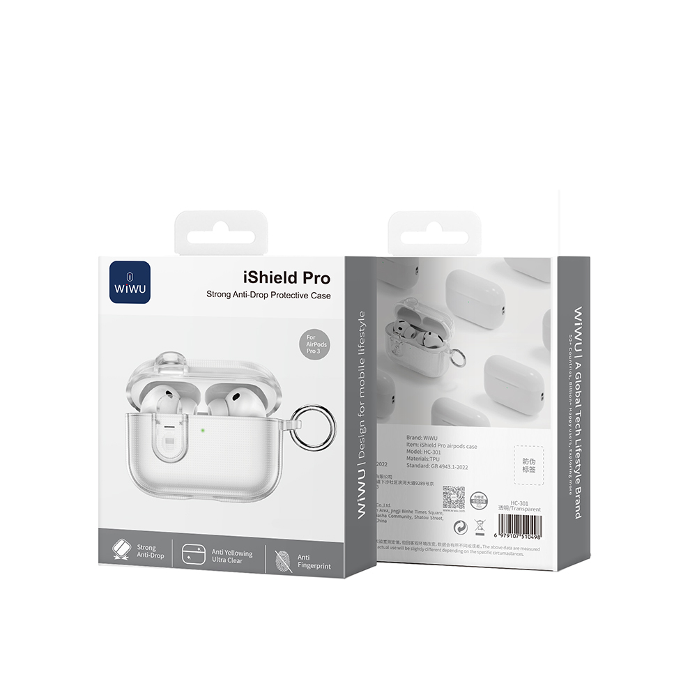 Apple Airpods Pro 3 Wiwu iShield Pro HC-301 Airbag Design Fingerprint-Resistant Case - 6