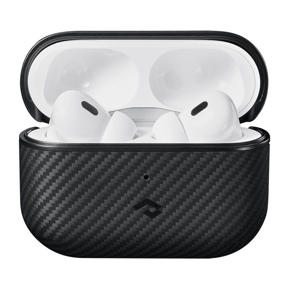 Apple Airpods Pro Case 600D Aramid Fiber Pitaka Classic Series Black-Grey Twill Case - 2