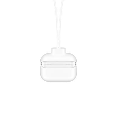 Apple Airpods Pro Kılıf Boyun Askılı Jelly Bean Tasarımlı Lisanslı Switcheasy ColorBuddy Kapak Beyaz