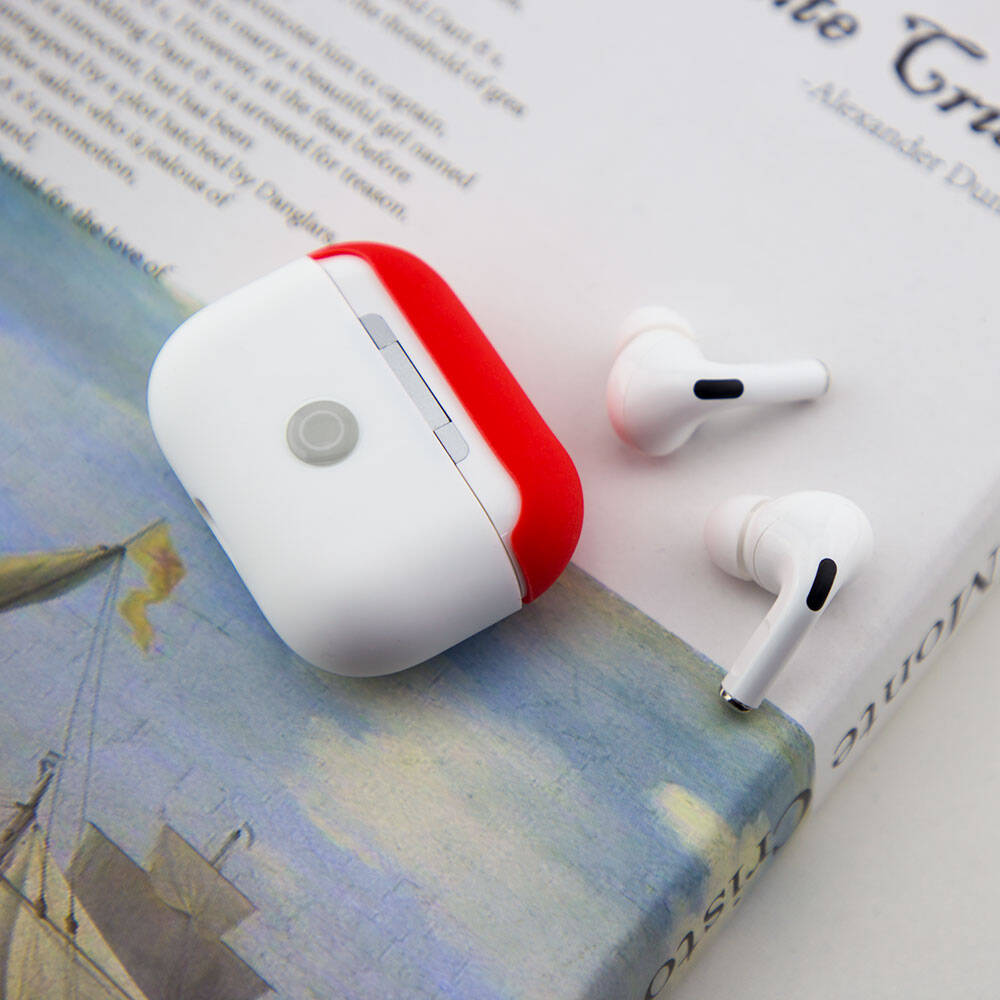 Apple Airpods Pro Kılıf Boyun Askılı Parlayan Düğmeli Lisanslı Switcheasy Colors Silikon Kapak - 18