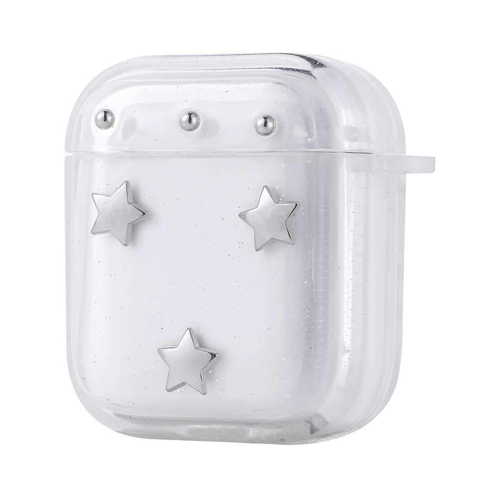 Apple Airpods Zore Airbag 44 Airbag Design Glitter Transparent Kutup Case - 5