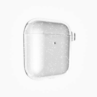 Apple Airpods Zore Allstar Airbag 32 Parlayan Simli Saydam Renkli Kılıf Şeffaf