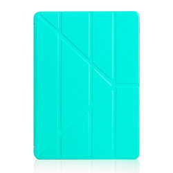 Apple iPad 10.2 2021 (9.Generation) Case Zore Tri Folding Stand Case Turquoise