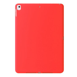 Apple iPad 10.2 2021 (9.Nesil) Kılıf Zore Sky Tablet Silikon Kırmızı