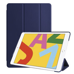 Apple iPad 10.2 2021 (9.Generation) Zore Smart Cover Stand 1-1 Case Navy blue