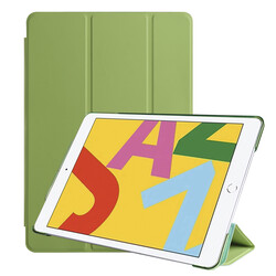 Apple iPad 10.2 2021 (9.Nesil) Zore Smart Cover Standlı 1-1 Kılıf Yeşil