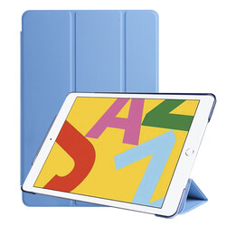 Apple iPad 10.2 2021 (9.Nesil) Zore Smart Cover Standlı 1-1 Kılıf Mavi