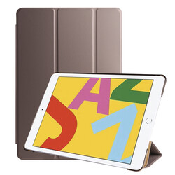 Apple iPad 10.2 2021 (9.Nesil) Zore Smart Cover Standlı 1-1 Kılıf Gold