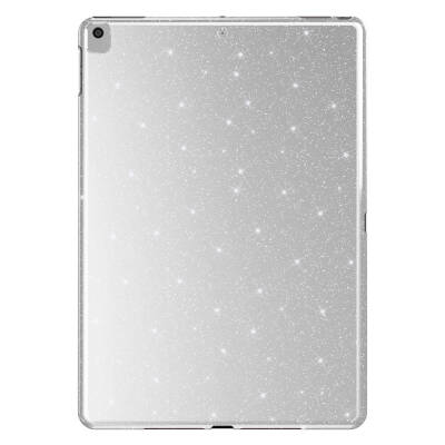 Apple iPad 10.2 2021 (9th Generation) Glitter Shiny Appearance Zore Tablet Koton Case Silver