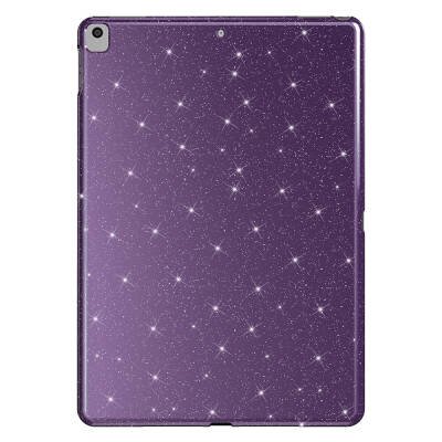 Apple iPad 10.2 (8 Generation) Glitter Shiny Appearance Zore Tablet Koton Case Derin Mor