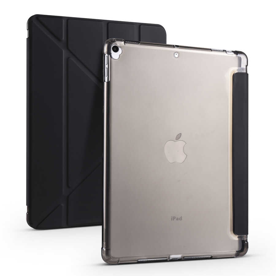 Apple iPad 10.2 (8.Generation) Case Zore Tri Folding Smart With Pen Stand Case - 12