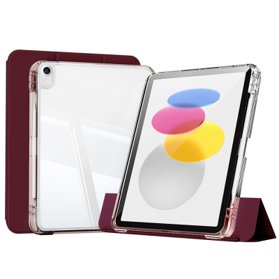 ​Apple iPad 10.9 2022 (10th Generation) Case Magnetic Detachable Airbag Zore Sliding Tablet Case Purple
