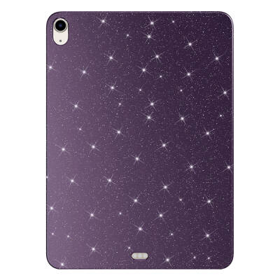 Apple iPad 10.9 2022 (10th Generation) Glitter Shiny Appearance Zore Tablet Koton Case Derin Mor