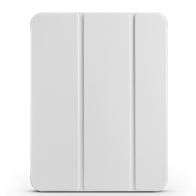 Apple iPad 10.9 2022 (10th Generation) Zore Smart Cover 1-1 Case with Pen Compartment Stand Grey