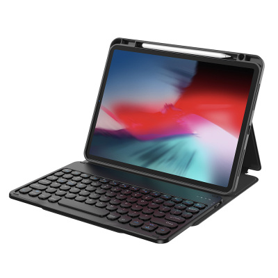 Apple iPad 11.Nesil 2025 Wiwu Protective Gizli Kalem Bölmeli Klavyeli Kılıf Siyah
