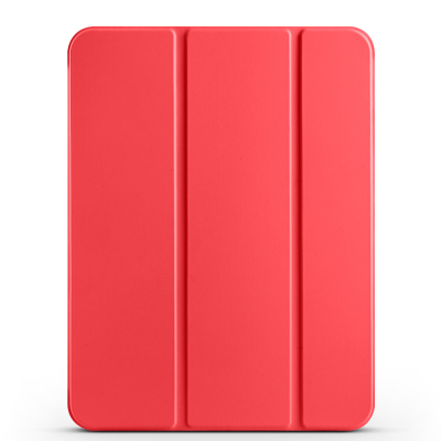 Apple iPad 11.Nesil 2025 Zore Smart Cover Kalem Bölmeli Standlı 1-1 Kılıf Kırmızı
