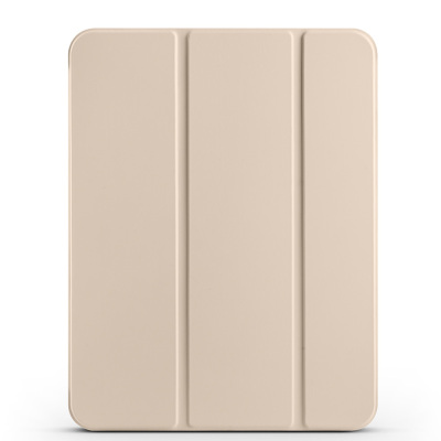 Apple iPad 11.Nesil 2025 Zore Smart Cover Kalem Bölmeli Standlı 1-1 Kılıf Gold