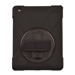 Apple iPad 2 3 4 Kılıf Zore Defender Tablet Silikon Siyah
