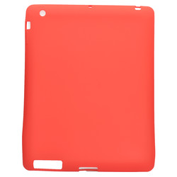 Apple iPad 2 3 4 Kılıf Zore Sky Tablet Silikon Kırmızı