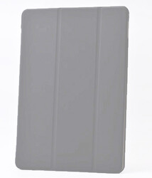 Apple iPad 6 Air 2 Zore Smart Cover Standlı 1-1 Kılıf Gri